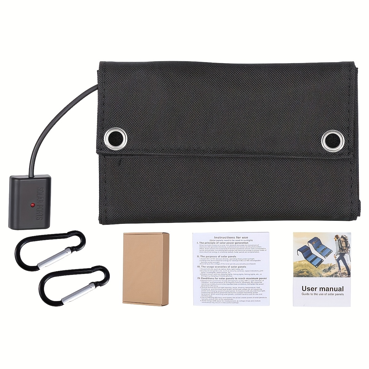 Portable RV Solar Charging Panel with USB Output