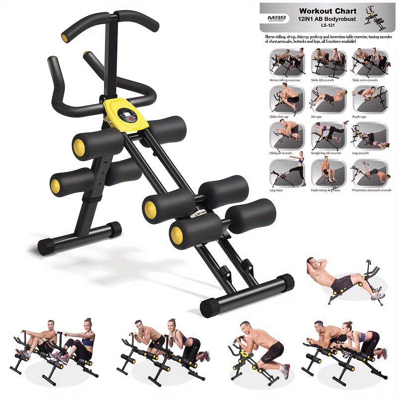 

Abdominal Exercise Machine, Squat Machine For Home Gym, Ab Workout Equipment, Ride & Rowing Machine, For Full , Sit Up Training