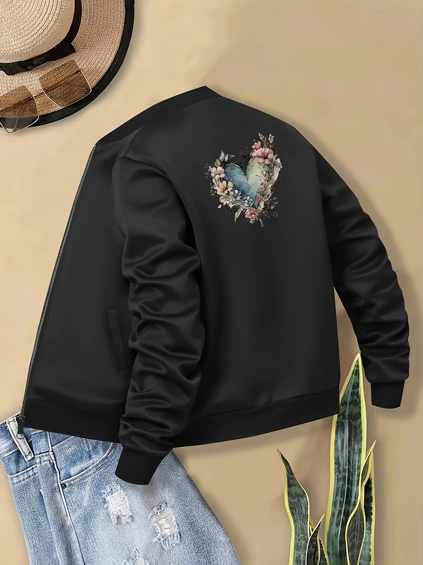 【Vintage】flower jacket blooming vintage flowers jacket - United Arab