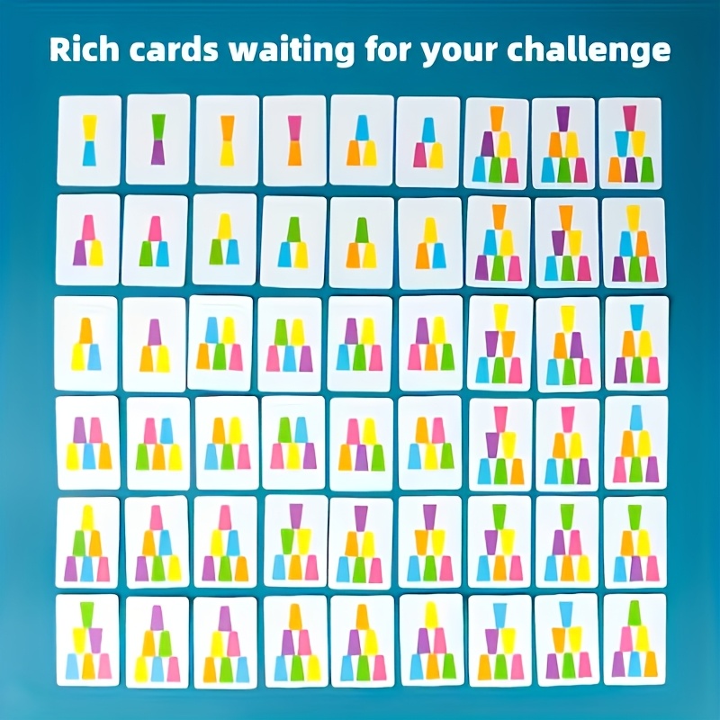 Stacking Tower Game Set for Children's Education
