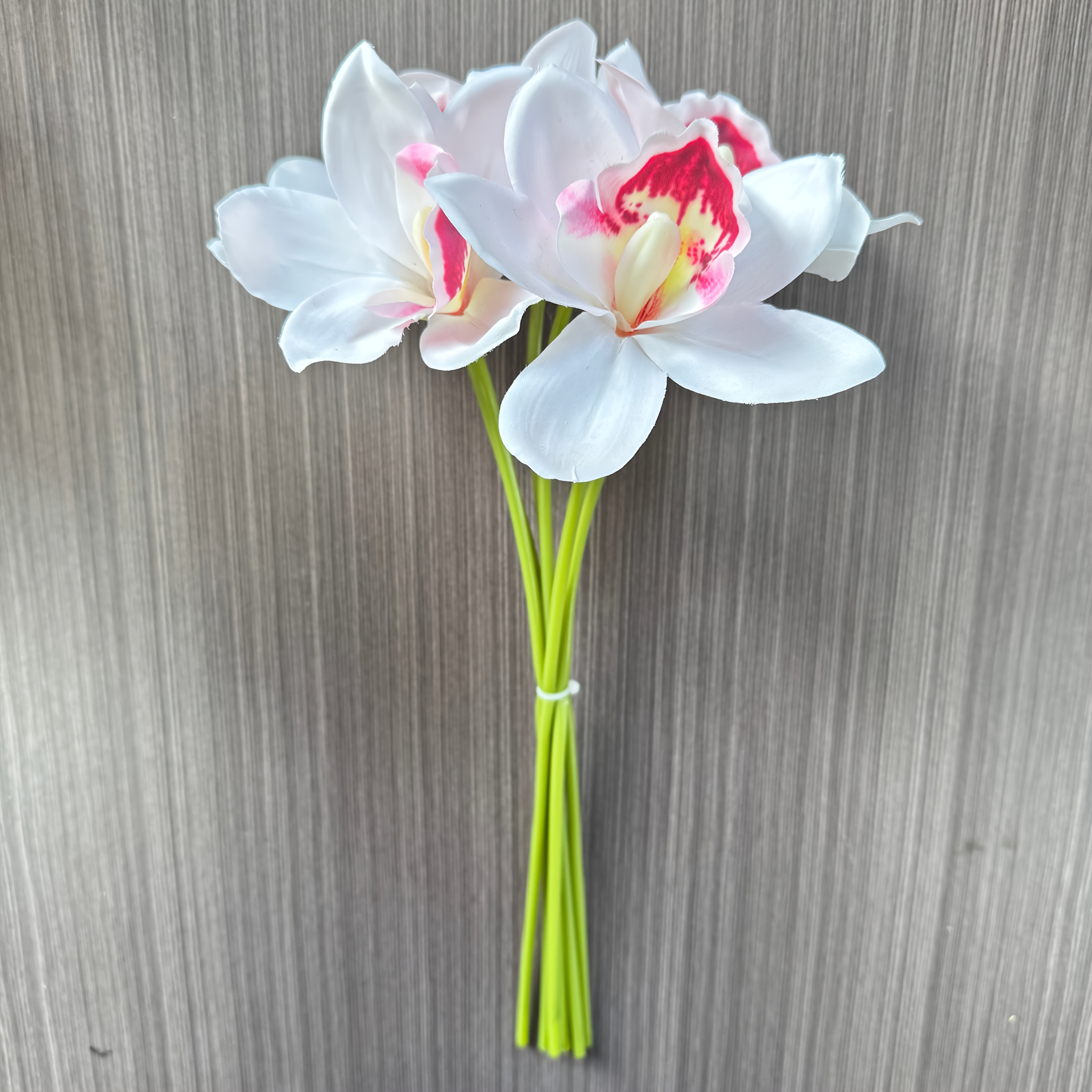 TEMU 6pcs Artificial Orchid Flowers Realistic Fake Plants - Elegant Orchids Suitable For Home, Hotel Decor, For Desktop/table Centerpieces, Holiday &