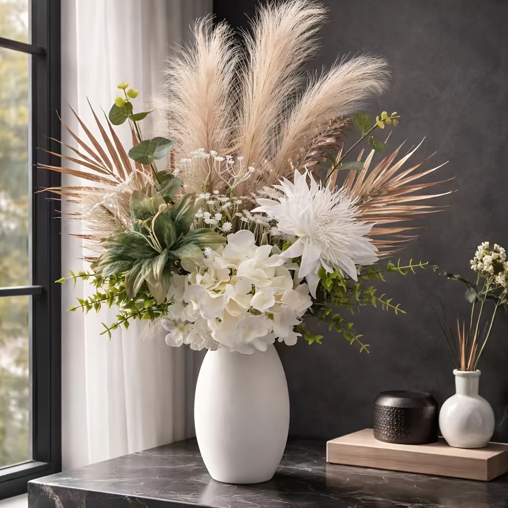 1 Set Durable Artificial Bouquet Easy Comfortable Bohemian Style Decoration, Realistic Luxurious Artificial Bouquet, Suitable For Office And Countryside Farmhouse Style Decor