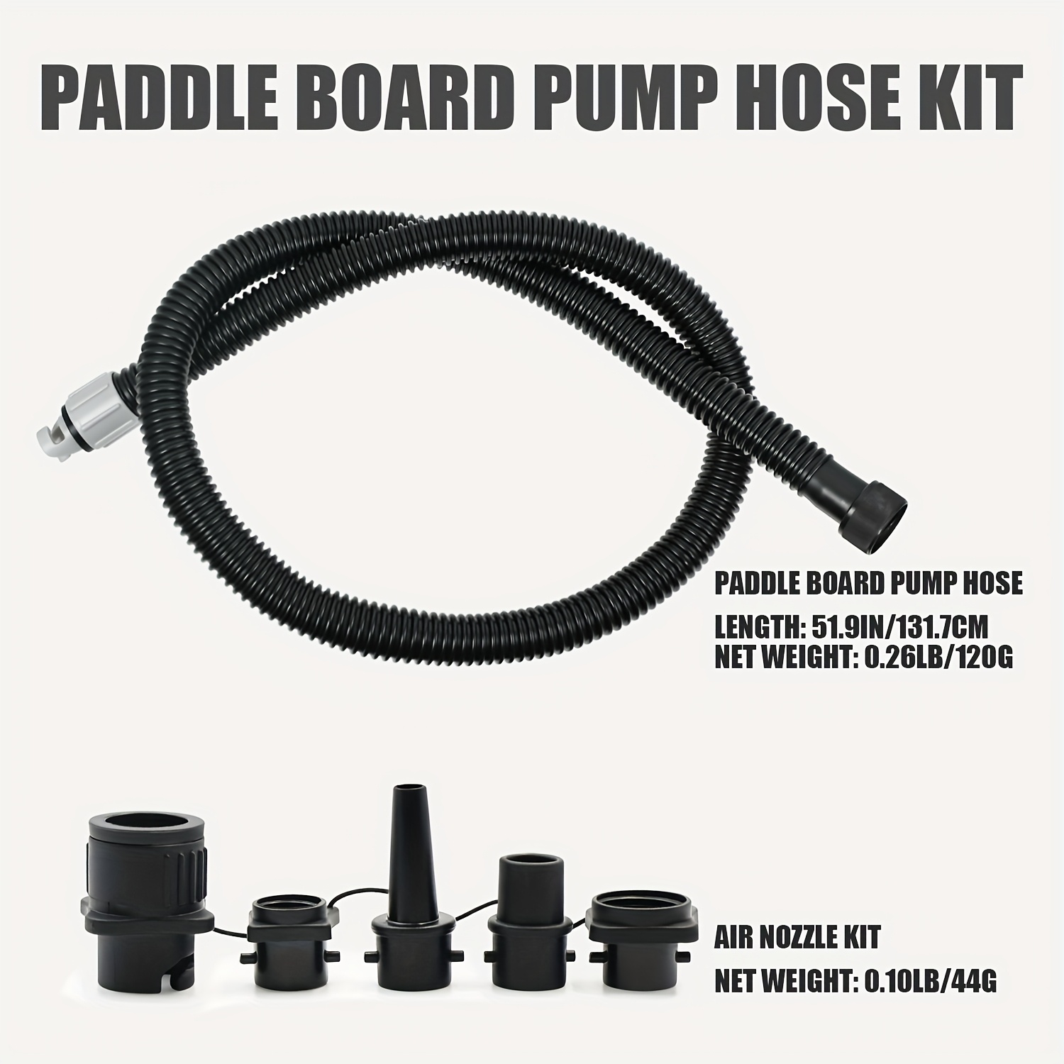 Koetsu 1pc Paddle Board Pump Hose Hand Air Pump Accessories Fit For Inflatable Stand Up Paddle Board/boat