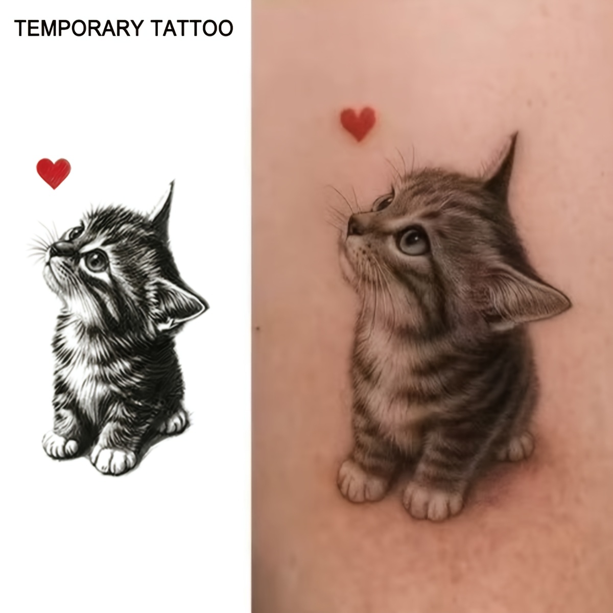 Cute Sleeve Tattoo Sticker - Waterproof And Reusable, Suitable For Cosplay And Festival Gifts. Temporary Tattoo Sticker, Ideal For Parties , Non-reflective, Tattoo Art, 1 Sheet Pack