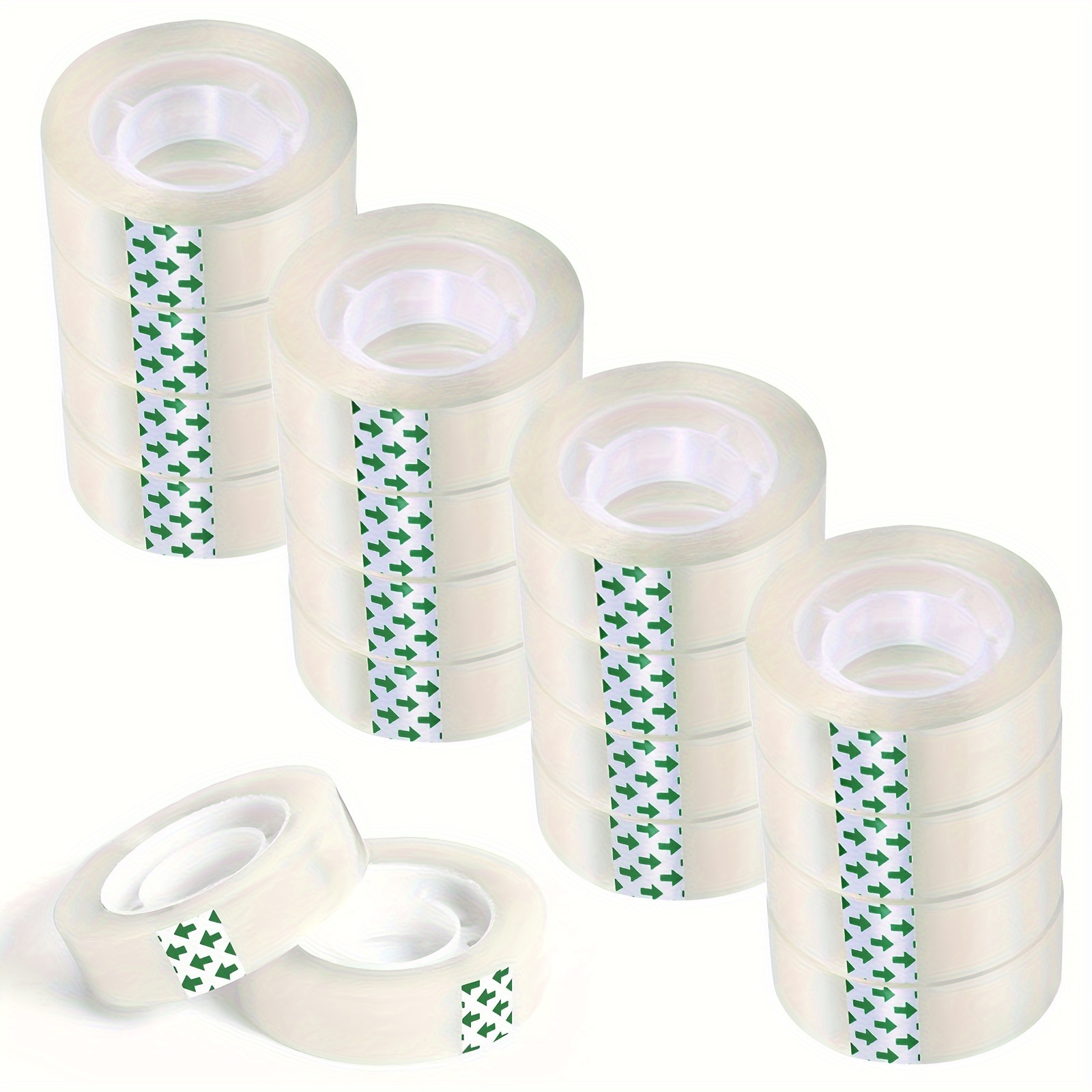 

16 Rolls Transparent Tape Refills Clear Tape, Each Roll 3/4 X 1102 Inch Transparent Glossy Tape Gift For Office, House, School