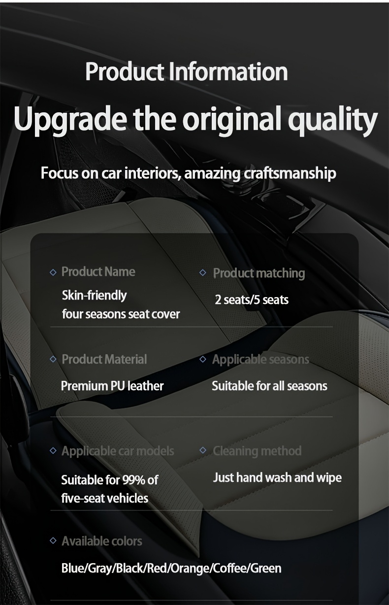 5 Seat Covers Waterproof 5 Seat Covers NAPPA Car Cushion for Toyota Tacoma, Land Cruiser, Avalon, Camry, Corolla, RAV4/ Yaris, Prius C, Venza, Crown, Comfort Auto Seat Covers Pet Seat Cushion