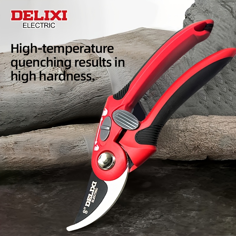 Image of 9-inch Garden Shears, High-carbon Steel Garden Pruning Shears, Bypass Manual Garden Trimmer, -coated , Suitable For Fresh Branches And Small Twigs