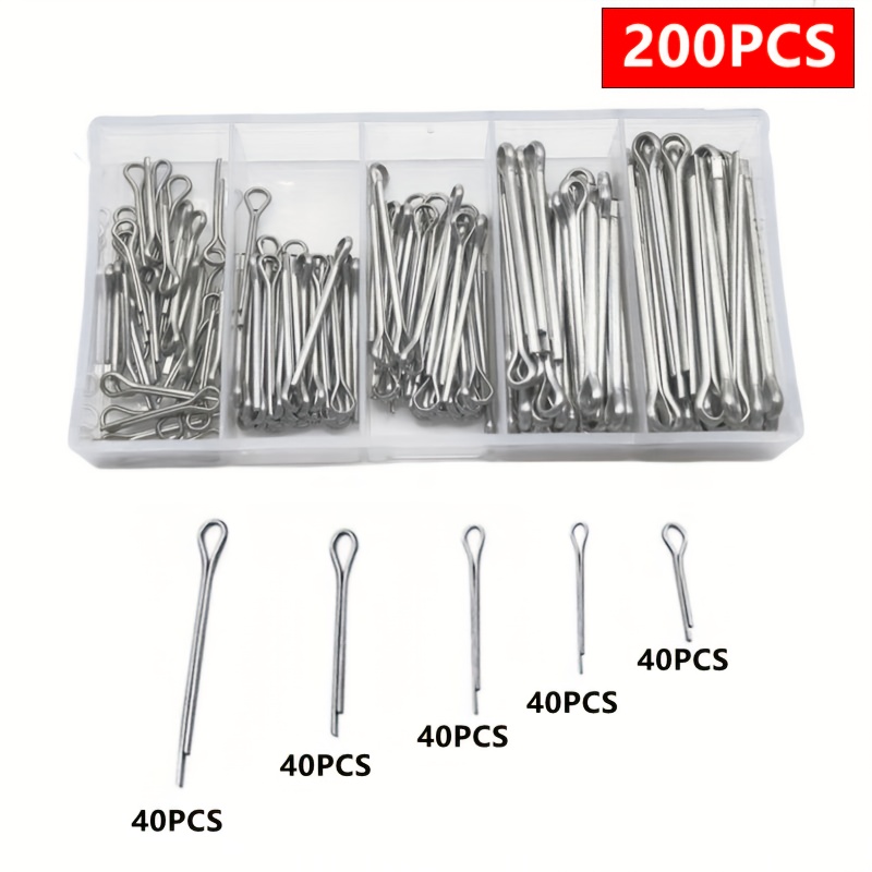200 Cotter Pin Assortment - Safe And !