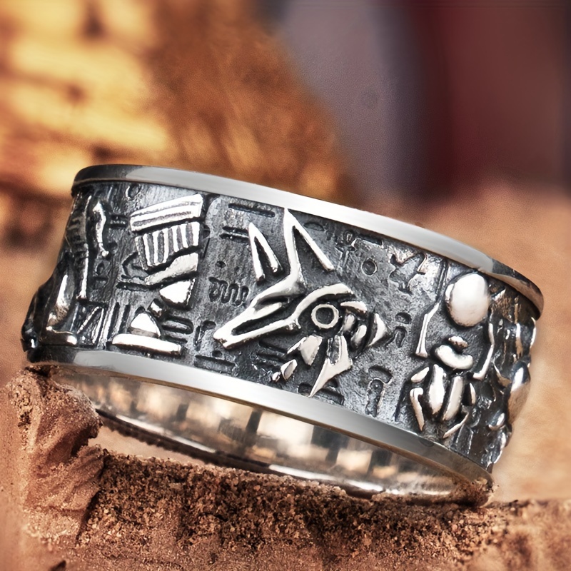

Vintage-inspired Adjustable Ring With Design - Perfect Gift For