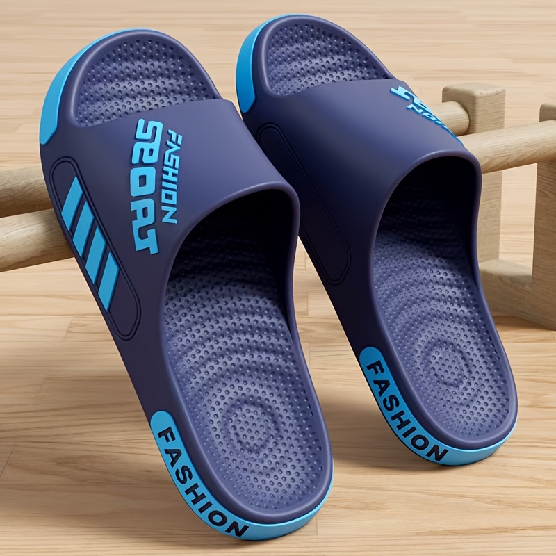 Image of Men's Summer Eva Slippers For Indoor Use, Featuring A Thick Non-slip Sole Suitable For Indoor And Outdoor Wear, Stylish And Comfortable