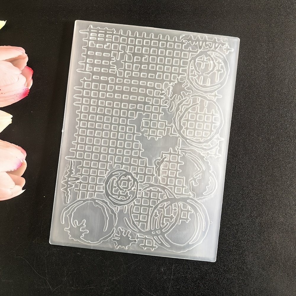 

1 Set Azsg Unique Patterns Embossing Folders, 2d/3d Plastic Embossing Cutting Dies For Diy Greeting Cards And Paper Craft Decoration