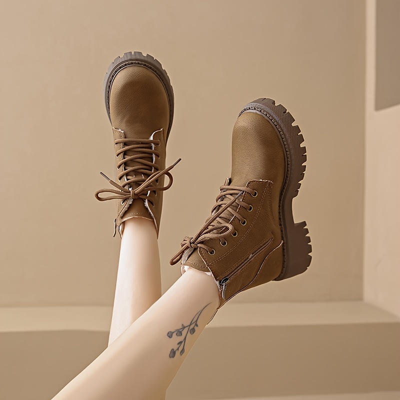 

' Mid Ankle Boots Toe And - Comfortable Booties Pvc , , And Pu - , Washable - 2024