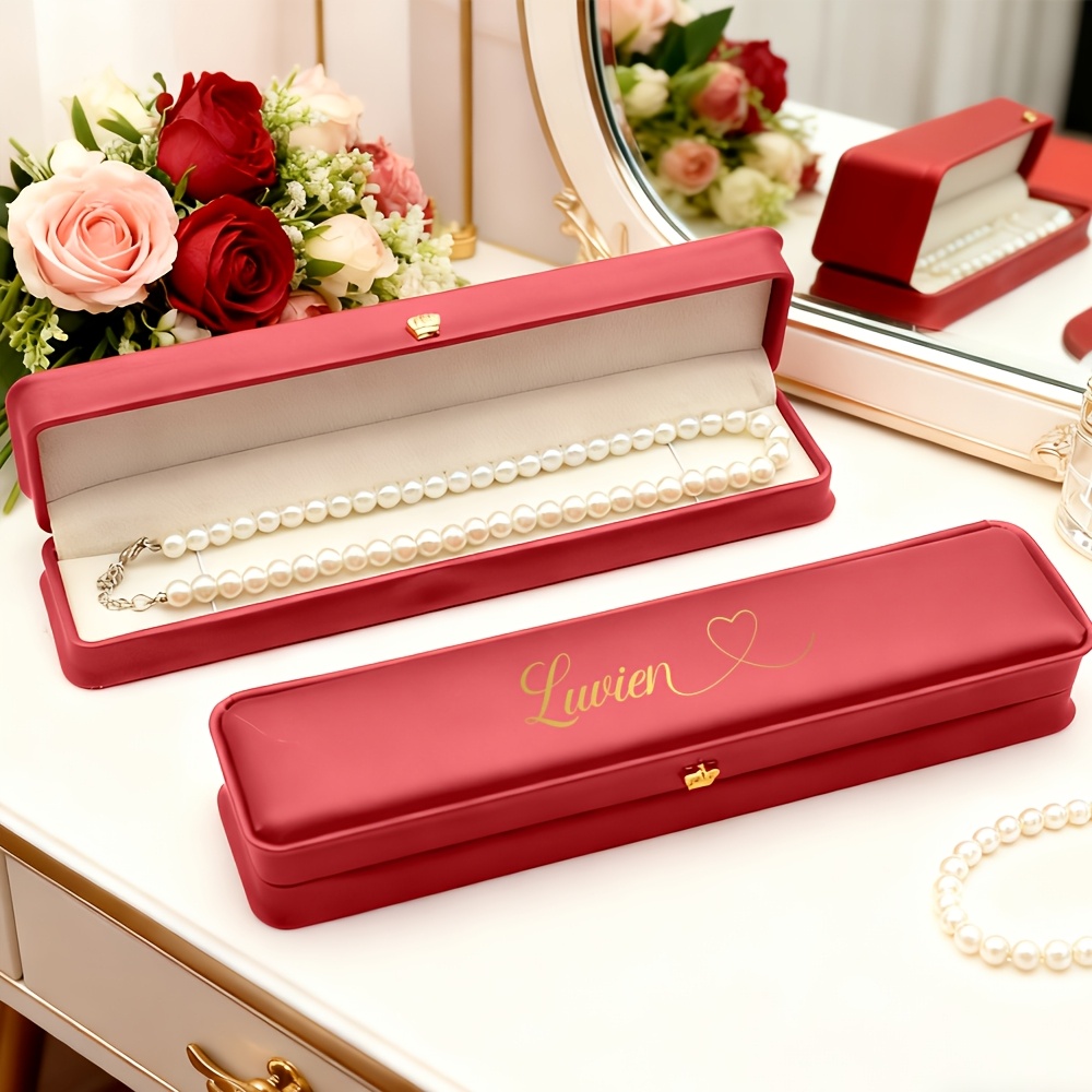 Customized Name Necklace Jewelry Box, Tailored for Storage