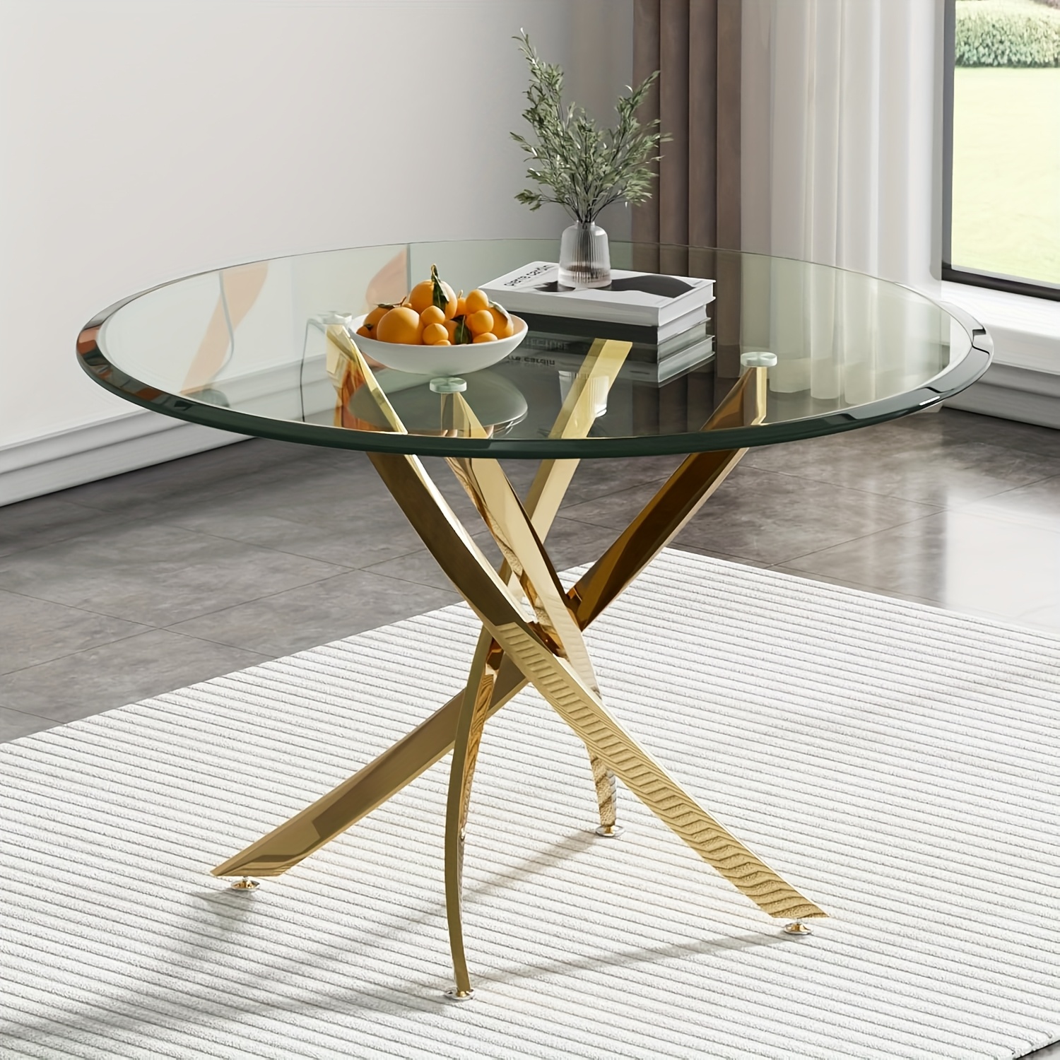 5pcs round dining table table set, 42