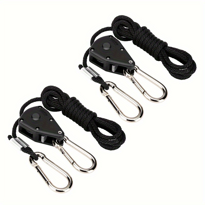 1 2 4 6 8 12pcs 1 8 Inch Adjustable Heavy Duty Rope Hanger Ratchet 150lbs  Load Bearing 8 Feet Long Black - Sports & Outdoors - Temu