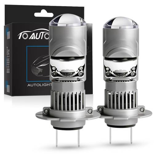 2pcs h7 led canbus 80w 20000lm double lens h7 car headlight 6000 led light bulbs turbo lamp for auto driving