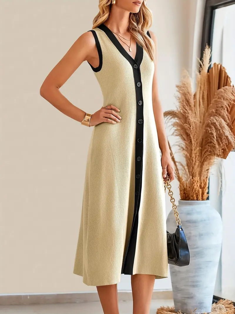 womens v neck summer sleeveless sweater dress - Temu womens v neck summer sleeveless sweater dress - Temu