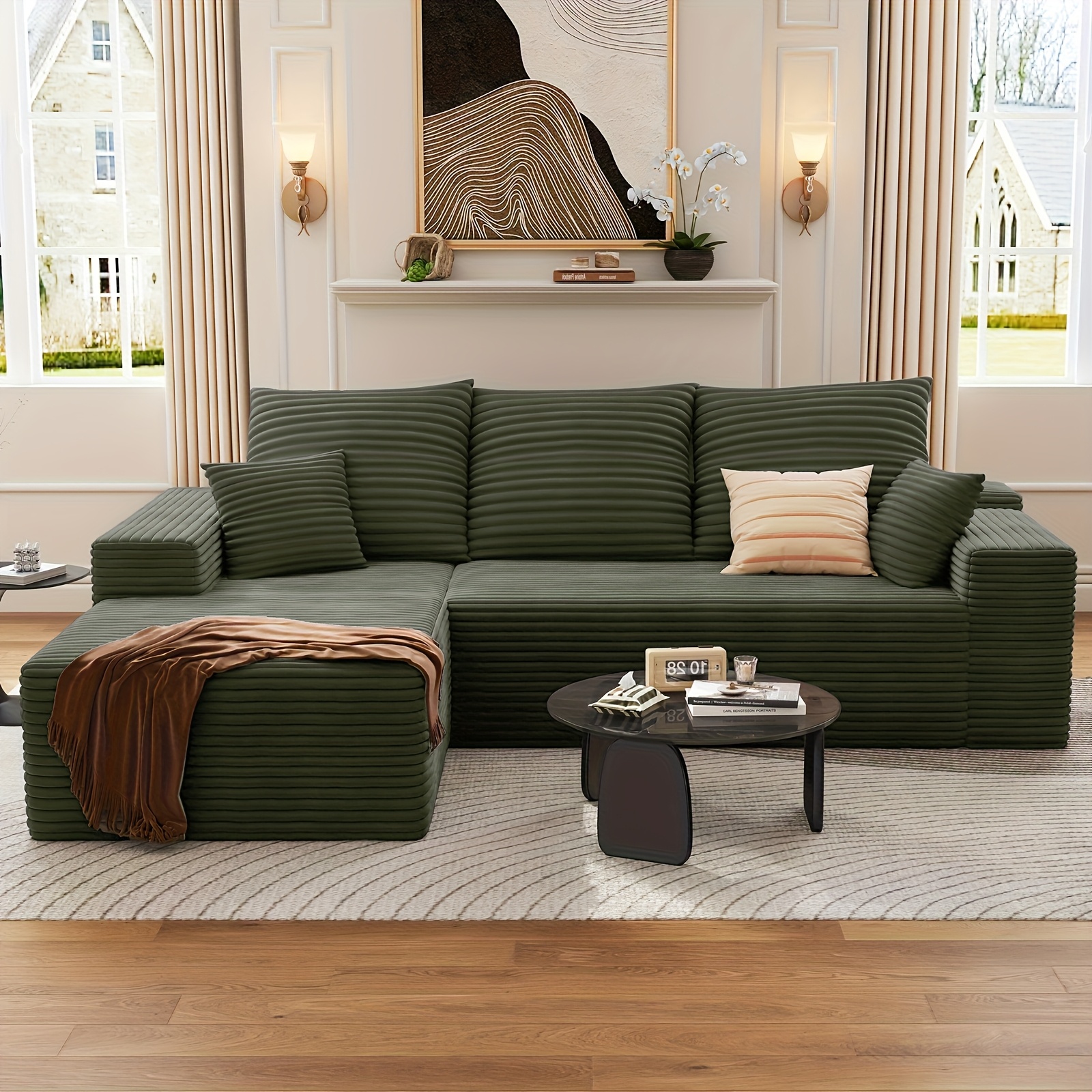 94.1" CONTEMPORARY MODULAR L-SHAPED CLOUD SOFA SET FOR LOUNGE - Plush Cushions, Design, Easy Assembly for Spacious Areas - Ideal for Living Rooms And Flats - Minimalist Aesthetic, Lightweight Furnishings, Home Decor 18 94.1" CONTEMPORARY MODULAR L-SHAPED CLOUD SOFA SET FOR LOUNGE - Plush Cushions, Design, Easy Assembly for Spacious Areas - Ideal for Living Rooms And Flats - Minimalist Aesthetic, Lightweight Furnishings, Home Decor - Image 18