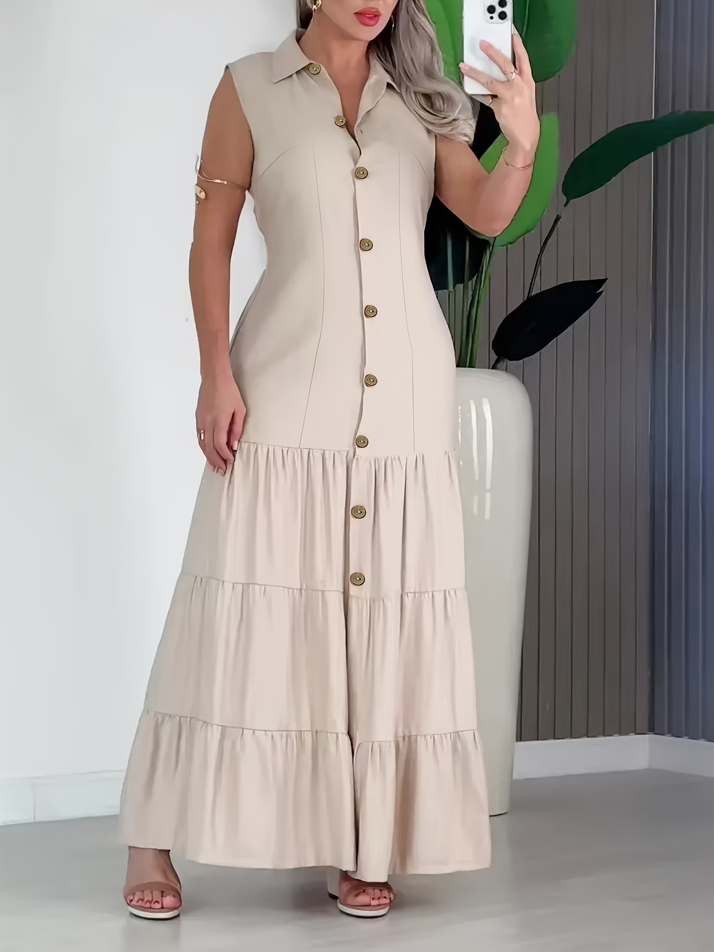 beige shift dresses Matilda Dress, Wheat S