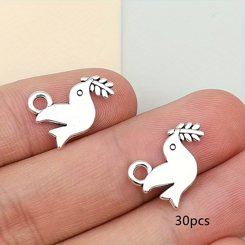 16x13mm Small Charm Pendant Antique Silvery Handmade Earrings Bracelet Necklace Additions Bag Keychain Pendant Handmade Jewelry Additions Clothing Additions 15/30pcs