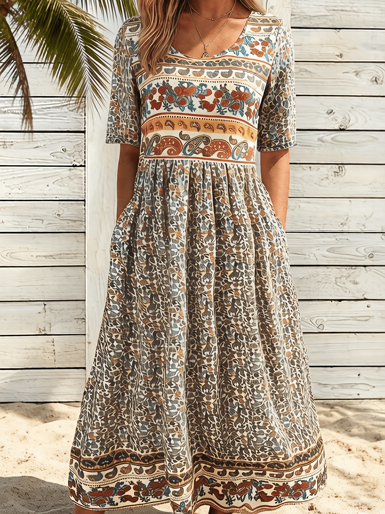 loose fitting boho dresses Boho Maxi Dress main image 0
