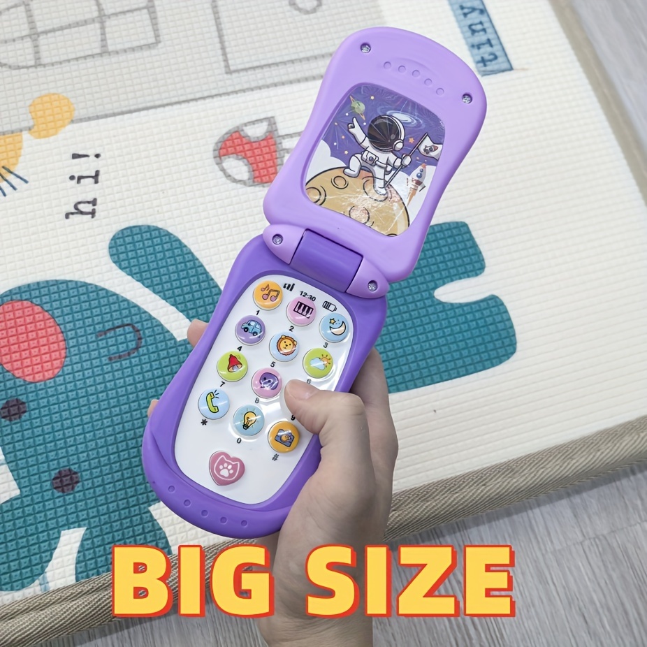 cartoon music flip phone toy happy christmas gift for boys and girls     festive holiday present   design durable material Product details 2
