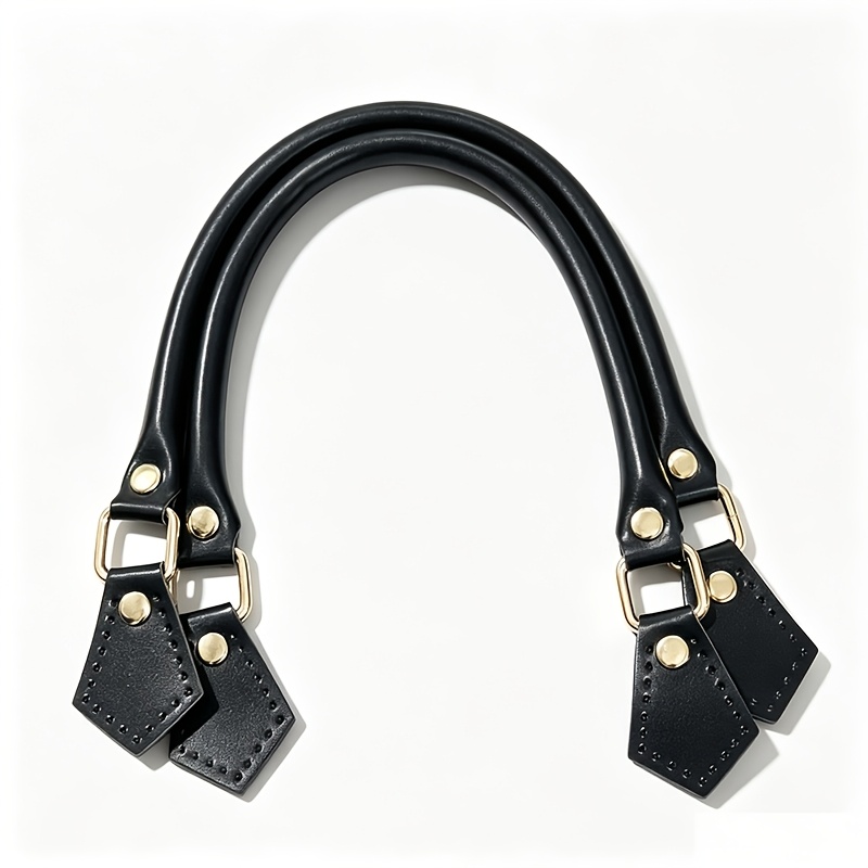 TEMU 2 piezas/ de de repuesto de cuero sintético para bolso, de cuero sintético para bolso con hebillas de metal, correas superior duraderas para