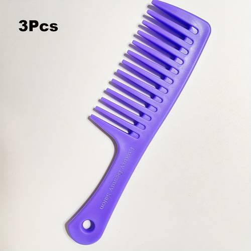 1pc 3pcs 6pcs 10pcs wide tooth comb suitable for curly hair wet hair detangling comb womens large comb customizable with company personal name as a holiday gift