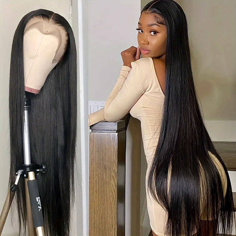 

Straight 13x4 Hd Lace Front Wig Transparent Lace Frontal Melt Into Skin Natural Looking Human Hair Wigs For Women 200%