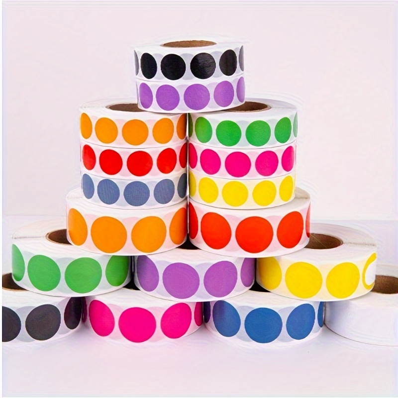 coloured dot stickers sold on Temu Australia