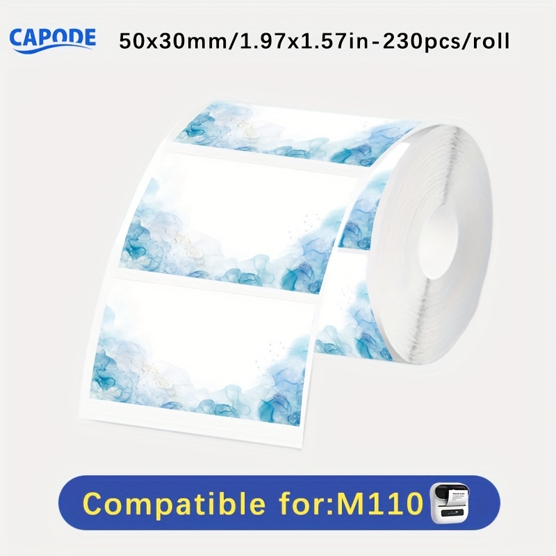 TEMU 1 Roll Stickers, Various Patterns Available, Find Your Design, Square Label Sticker Roll - 50x50mm Self-adhesive Paper Labels, Compatible With
