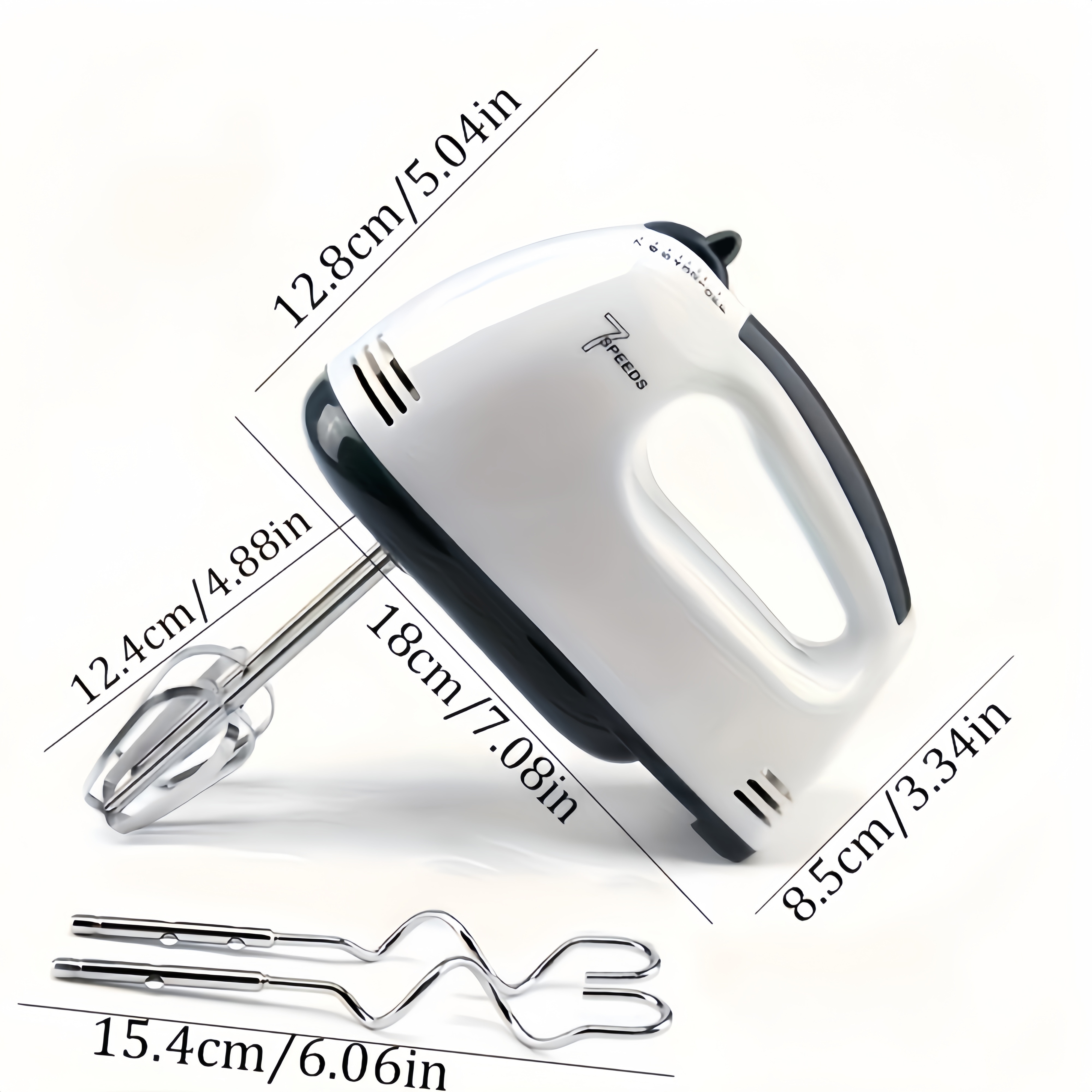     handheld electric mixer set versatile whisk egg beater plug in kitchen appliance with bowl attachment details 9