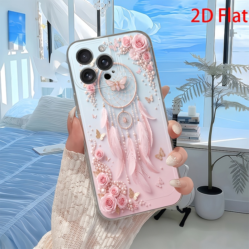 TEMU Phone Case: 2d Dreamcatcher Pattern Phone Case, Suitable For Iphone 17/16/15/14/13/12/11 Pro Max/x/xs/xr/xsmax/7/8/6/6s Plus/16e/17e, Cartoon