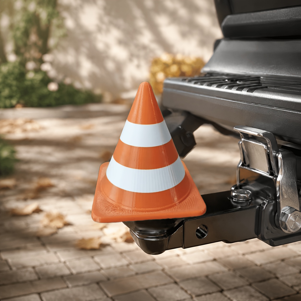 TEMU Traffic Cone Towing Hitch Cover, Universal Fit For 50mm Tow Ball,for Suv Truck Trailer, Anti-dirt Guard