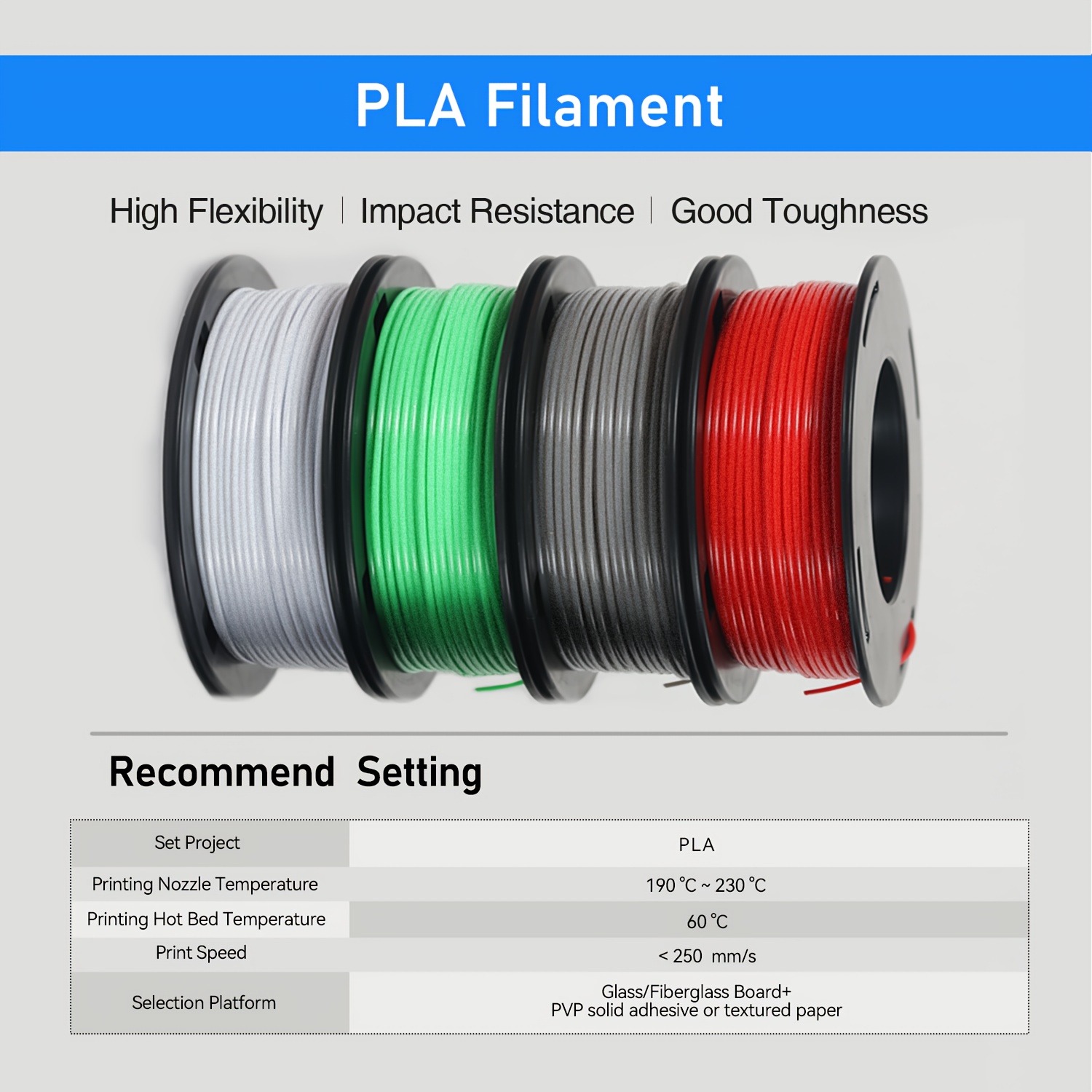 3dプリンター用plaフィラメント】200gスプール ワイヤー径1.75mm 寸法