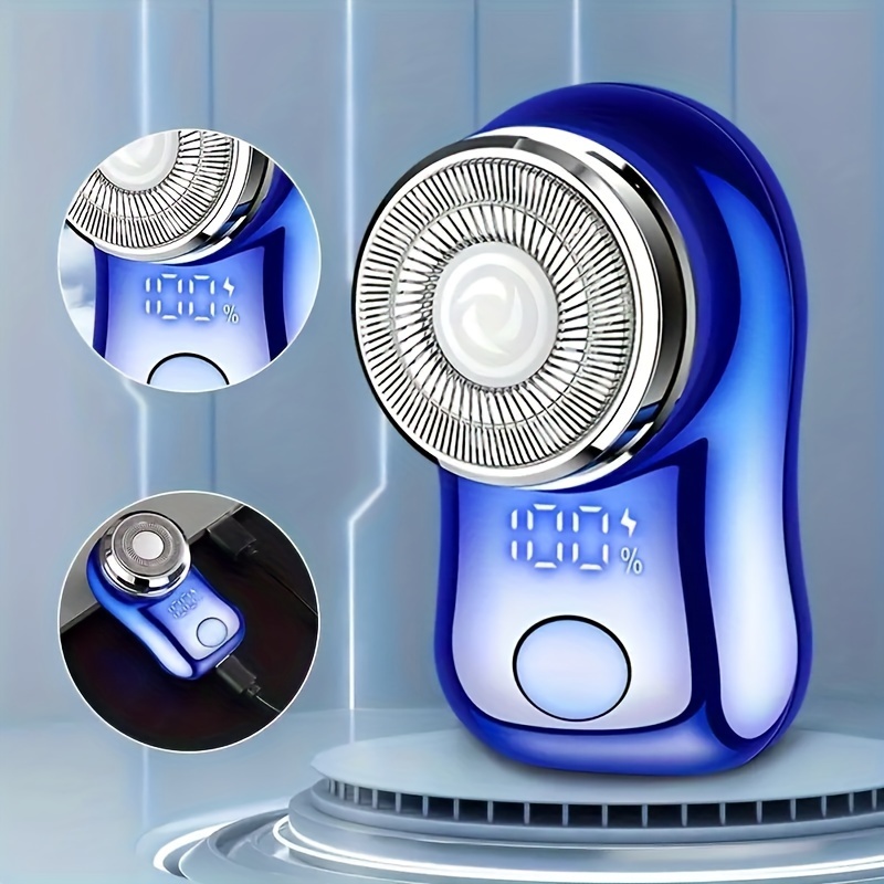 cortador de   el ctrico mini actualizado   para hombres cortador de   de c psula para hombres   de bolsillo recargable cortador de coche port til para exteriores con pantalla digital inteligente red de cuchilla de   anillo   regalo de   y d a     plateado 0