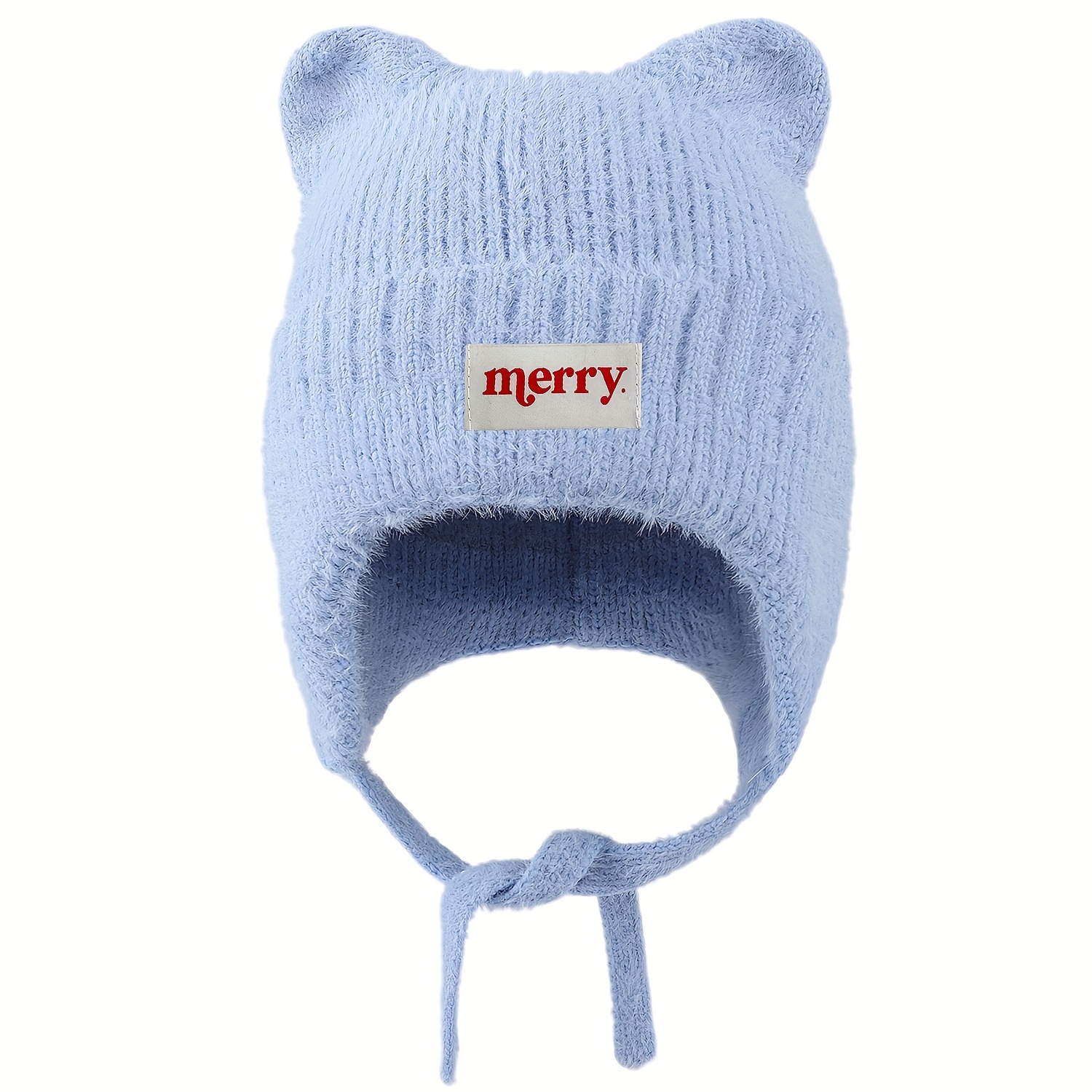 TEMU Cappello invernale unisex con orecchie a orso "", scaldacollo in pile e caldo, resistente , con lacci, ad elasticit�, per attivit� , svago, sci,