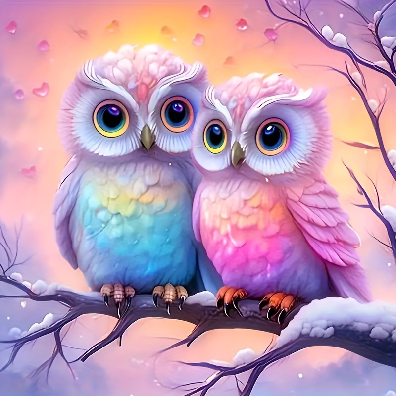 Image of Diy 5d Diamond Painting Kit - Round For Home Wall Decor, Animal Theme Craft Set With Acrylic Gems