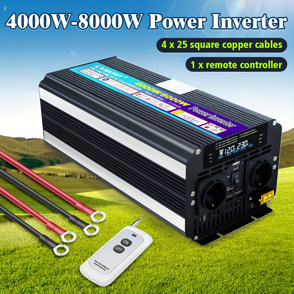 4000W Wechselrichter - Vom Auto Steckdose Für Unterwegs