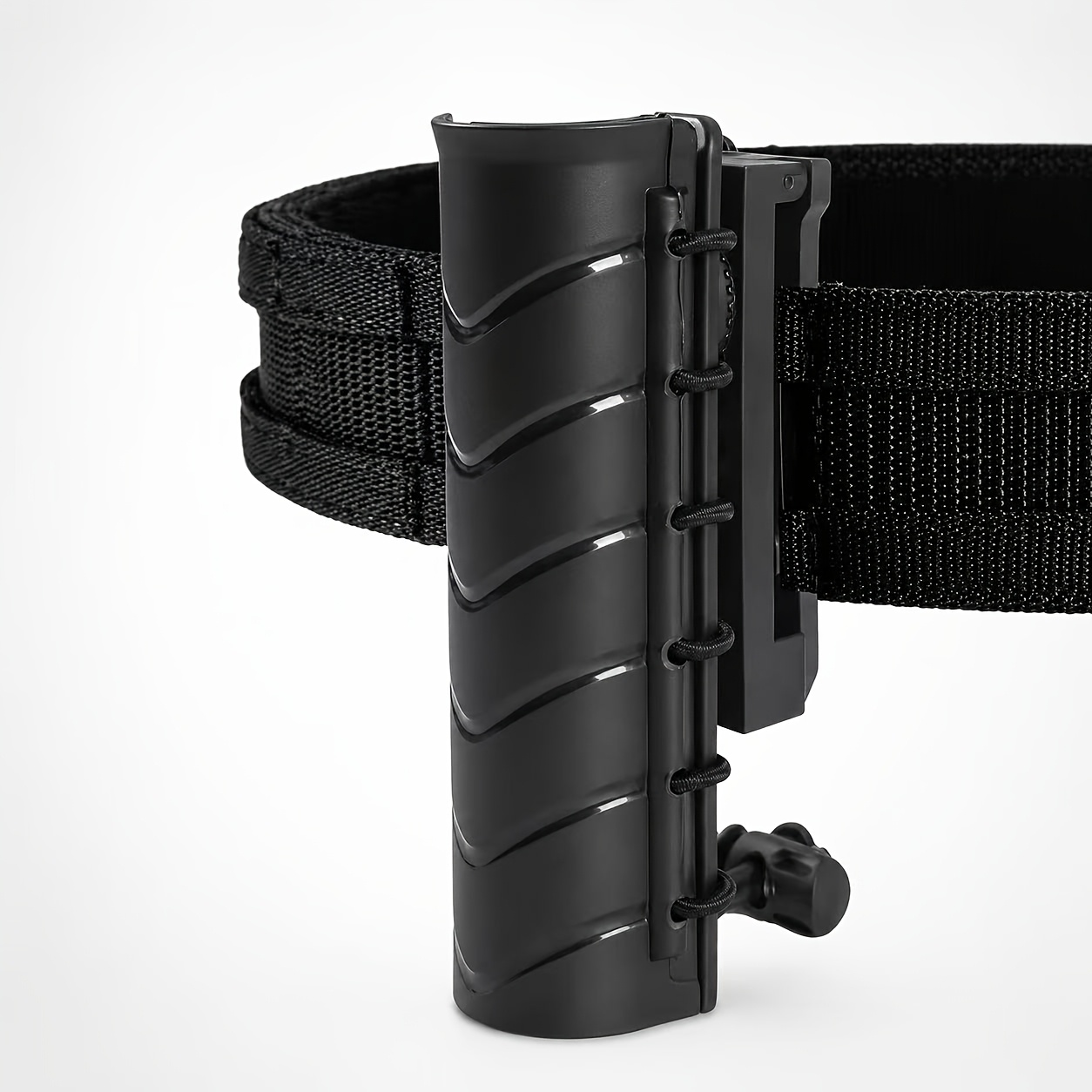 TEMU 1pc 360° Rotating Nylon Belt | Molle-compatible Holder| Adjustable Elastic Cord System|fits 21-26in Expandable Tools/-1.14in Diameter| Outdoor