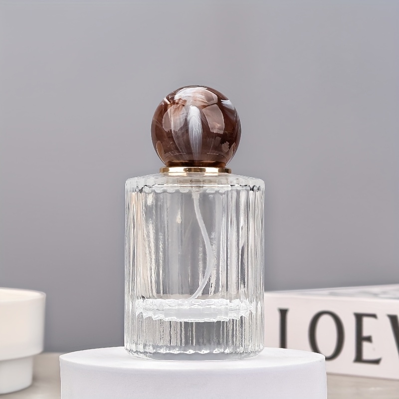 TEMU 100ml Glass Refillable Perfume Spray Bottle - Portable Travel-size Empty Bottle With Elegant , For Cologne, Essential Oils & Cosmetics, Perfume