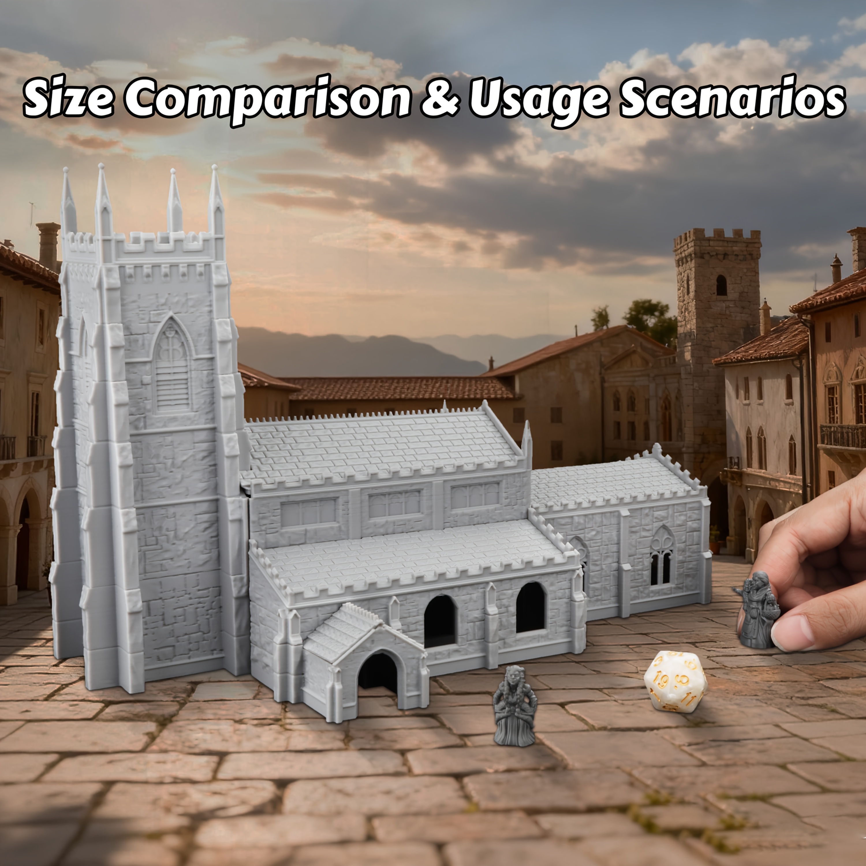 Gothic Cathedral Model Kit for Tabletop Games