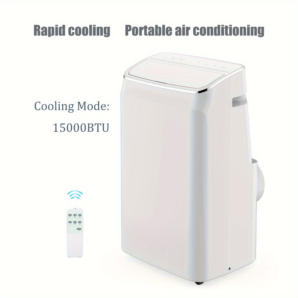 

15000 Btu , 3 In 1 With Dehumidifier/fan/sleep Mode, Suitable For Rooms Below 700 Square Feet, Equipped With 24-hour Timer, Remote Control, And Window Installation Kit