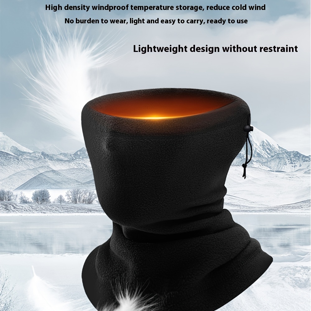 REYG Winter Nackenwärmer Fleece Gefüttert Infinity Schal Verdicken