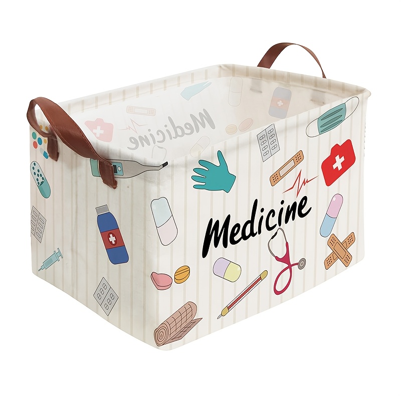 E-shop 1 Stück faltbarer Aufbewahrungskorb - zusammenklappbarer Organizer mit süßem -Print für Zuhause, Küche, Schlafzimmer, Aufbewahrungsbehälter für