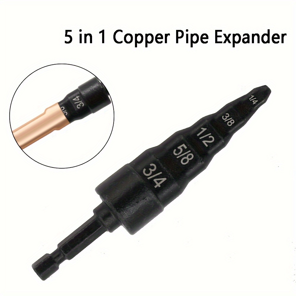 TEMU 1pc Five-in-one Pipe Expander Bell Mouth Air Conditioner Installation And Repair Pipe Expander Copper Household Combined Pipe Expander Tool