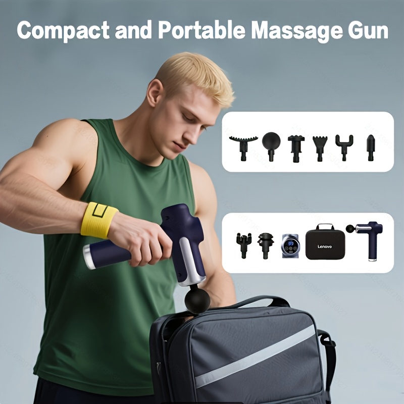 intelligent massage gun quiet 8 head usb charging waist legs and hips fathers day gift 4