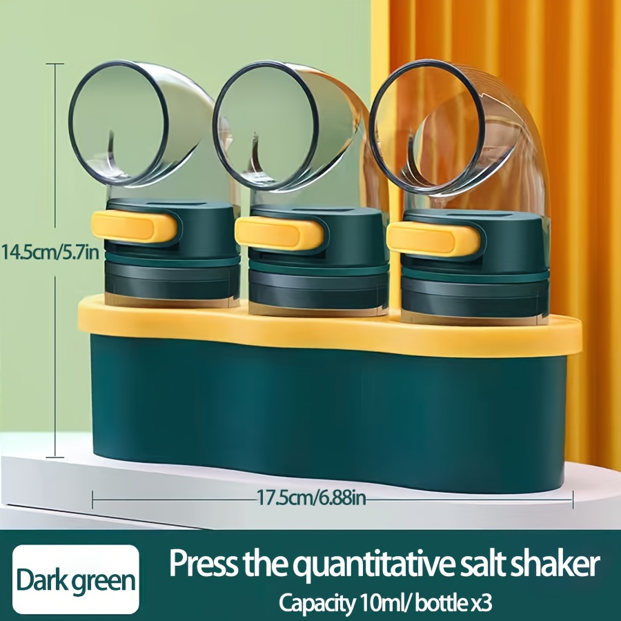 polypropylene   seasoning bottle set quantitative salt shaker dispenser sealed and moisture proof 0 5g press for     storage container details 9