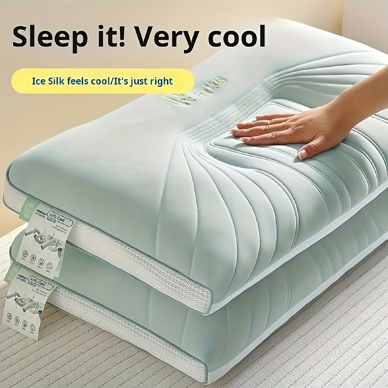 

2pcs3d Cervical Care Pillow, Suitable For All , Suitable For Room, Bedroom, Dormitory, Hotel, Travel, And Holiday Gifts