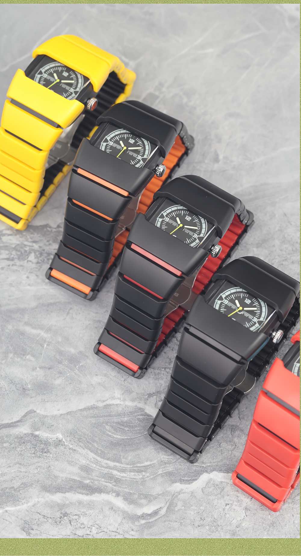 vintage y2k   armored mens watch   quartz watch with multiple colors durable plastic strap 50m waterproof battery powered for casual sporty styles valentines day gift for men everyday           statement piece fashion enthusiasts sporty accessory retro design sturdy construction fashionforward men Product details 13